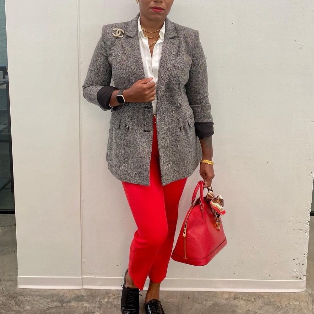 Something Navy Blazer Size Medium - image 2